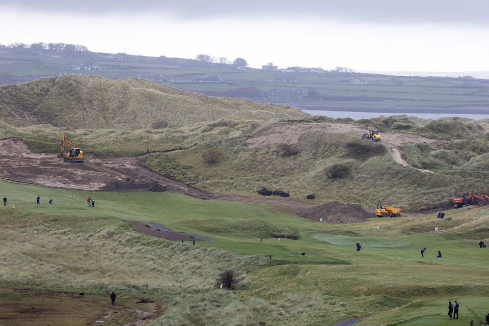 Excavation work at the golf course in Strandhill has been ongoing for a number of days.